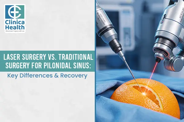Laser surgery for pilonidal sinus